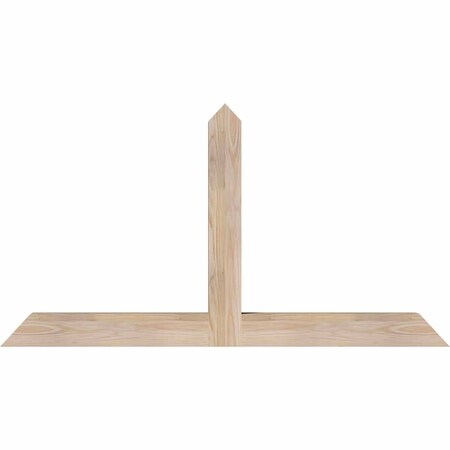Ekena Millwork Portland Smooth Timber Gable Bracket, Douglas Fir, 48"W x 26"H x 3 1/2"D x 3 1/2"F, 13/12 Pitch GBW048X26X0404POR00SDF